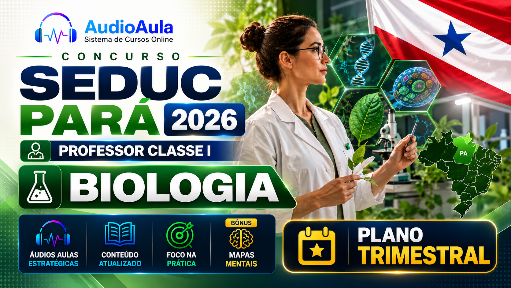Professor Classe I – Biologia – SEDUC Pará 2026
