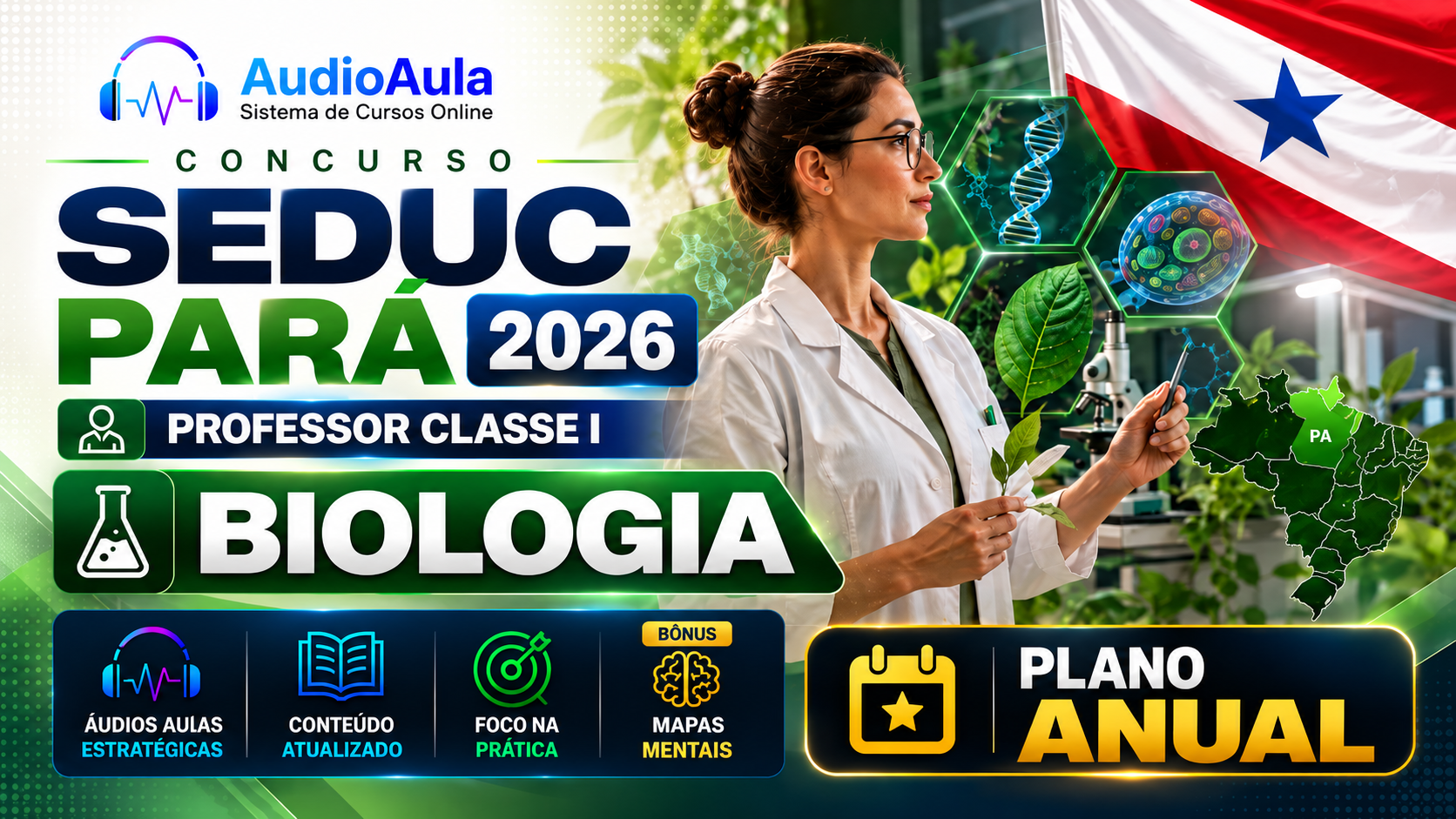 Professor Classe I – Biologia – SEDUC Pará 2026